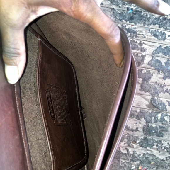 Vintage Coach 70s brown leather men’s bag - Picture 3 of 9